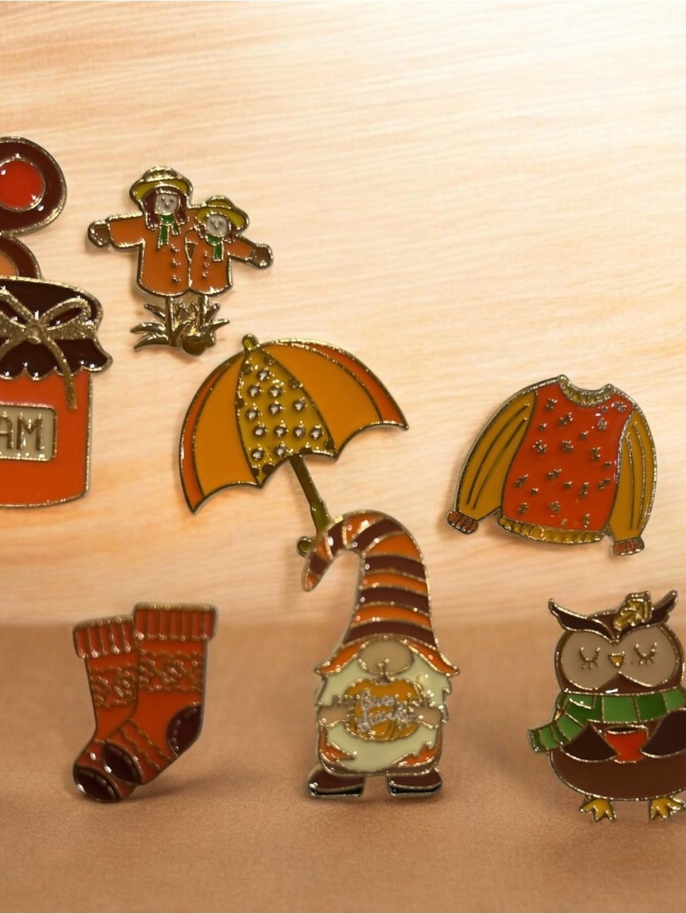 Autumn Enamel Pins - Fall Colors - Picture 3 of 3